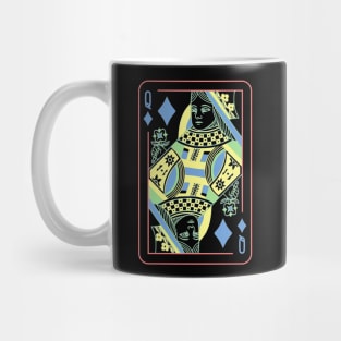 Queen of Diamonds Night Mode Mug